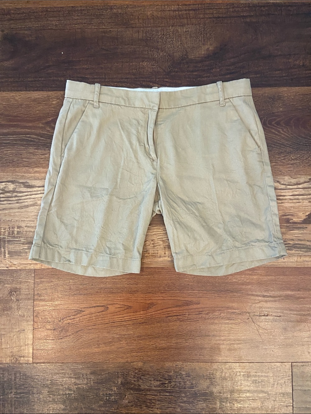 Crewcuts Tan Cotton Chino Bermuda Shorts